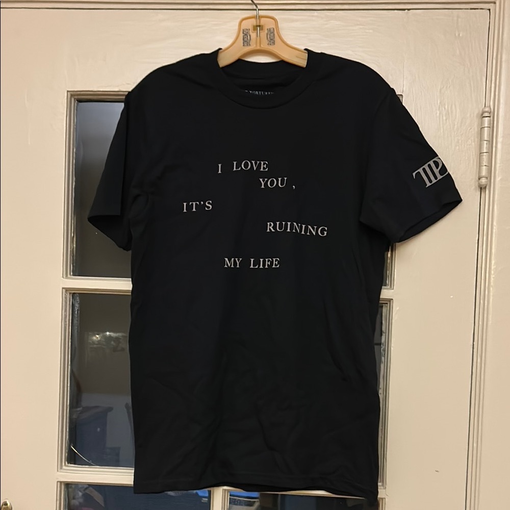Taylor Swift Tortured Poets Department Black Graphic Tee